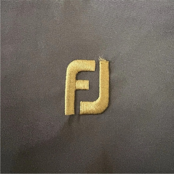 FootJoy Dry Joy Mens Black Golf Jacket Zip Off Sleeves Size Large - Picture 3 of 8